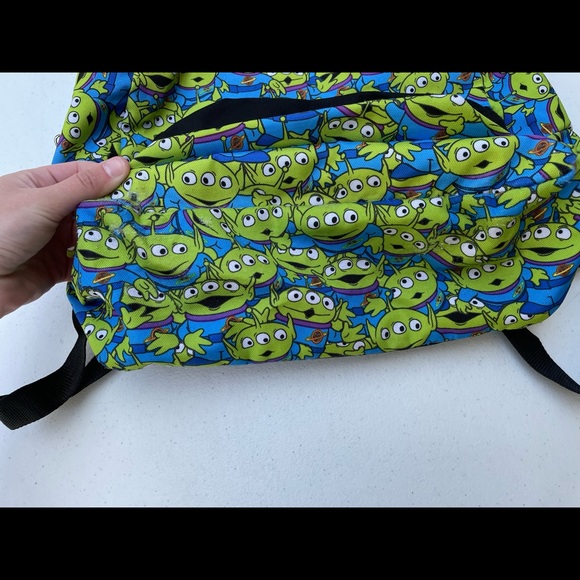 Rare Disney Vans Pixar Toy Story Aliens Backpack Rucksack Hidden Buzz Lightyear - Picture 12 of 16